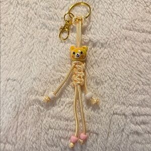 Handmade Cute Bear Keychain with Beads